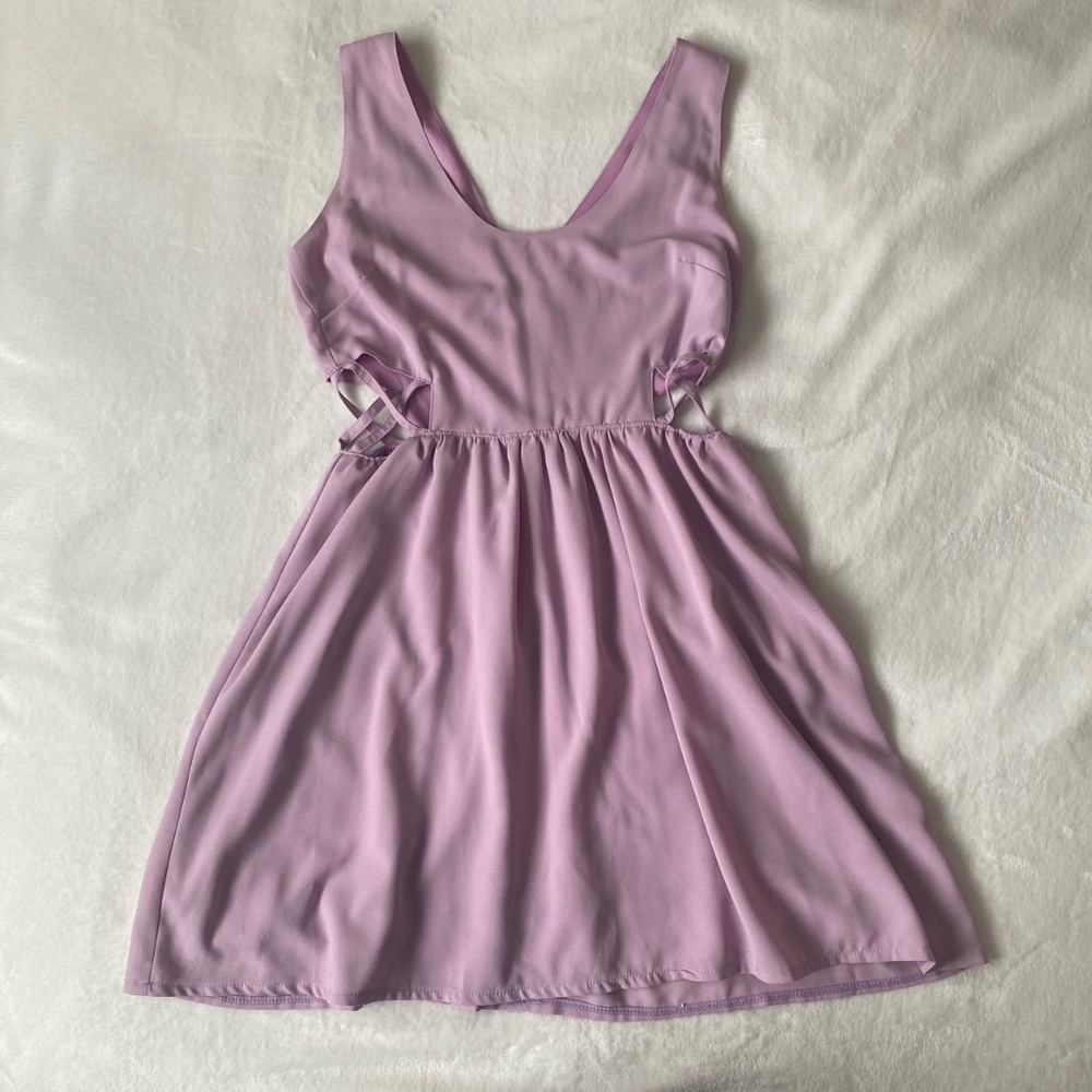 Very J Lilac Cutout Dress
